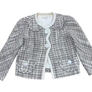 Marc Jacobs Gray and White Plaid Blazer